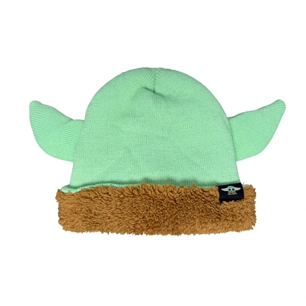 Star Wars The Mandalorian Grogu Baby Yoda Youth Sherpa Beanie Hat